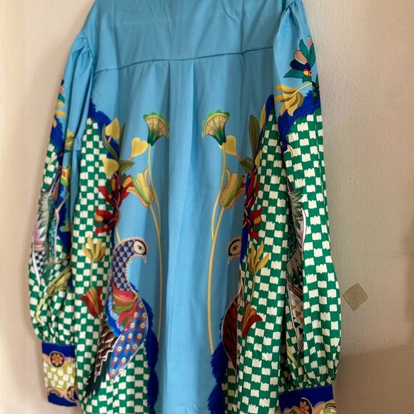 Bohemian Colorful Blouse Brand new Size L - Picture 5 of 8